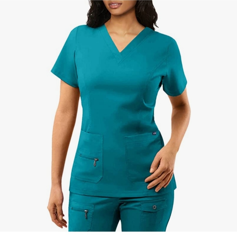 Adar pro women's jogger scrubs, Size M, teal/aqua blue